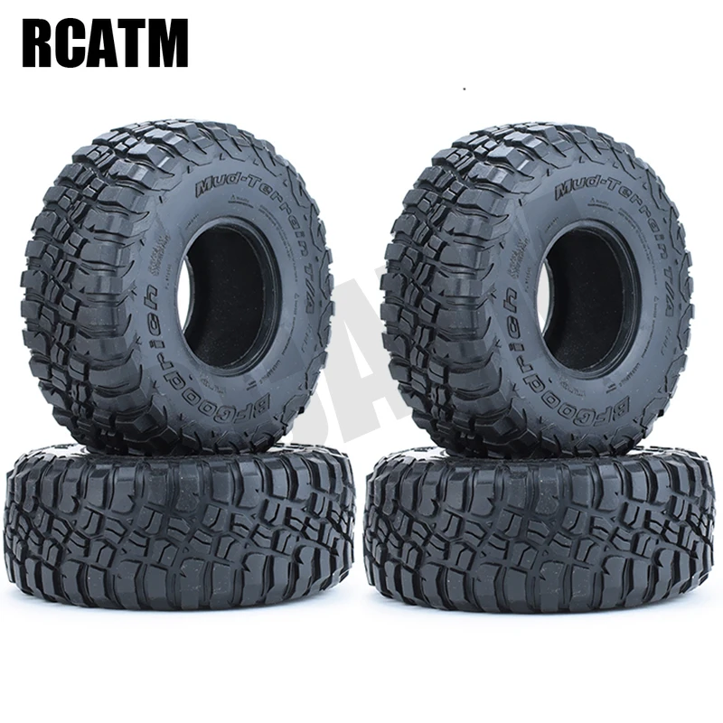 4pcs 2.2inch Tire Rubber Tyre for 1/10 RC Crawler Car AXIAL SCX10 90046 103007 TRX6 G63 D90 D110 Model  Parts & Accs