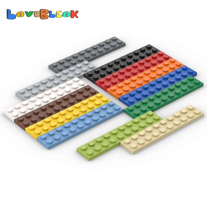 LoveBlock пластина 2x10 строительные блоки сборы MOC части DIY игрушки подарок Креативный образовательный 3832 для детей 10 шт./лот