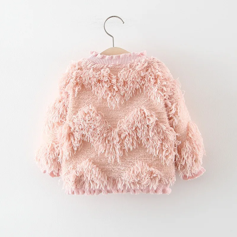Зимний свитер для маленьких девочек модная верхняя одежда из плотного бархата