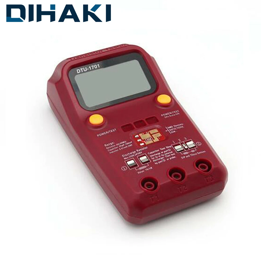 

DTU-1701 Digital Transistor SMD Components Tester Diode Triode Capacitance Inductance Multimeter ESR Meter