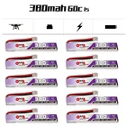 Аккумулятор GAONENG GNB 1S 380 мАч 3,8 в 60C120C LiHV Lipo, батарея PH2.0 для UK65 US65 Happymodel Mobula7Snapper BetaFPV 65S Drone