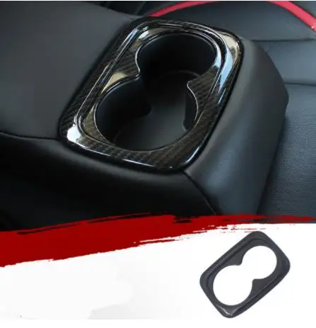 Аксессуары из углеродного волокна черного цвета интерьер ABS Decroation cover trims для Honda