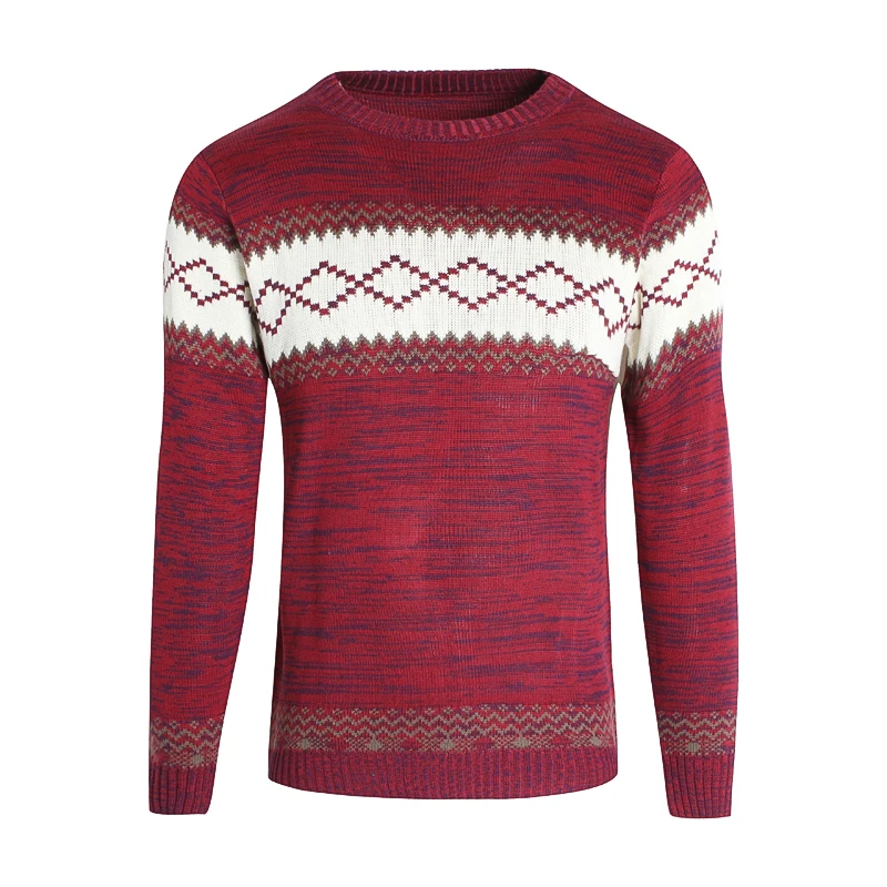 

Мужской свитер в полоску, с круглым вырезом