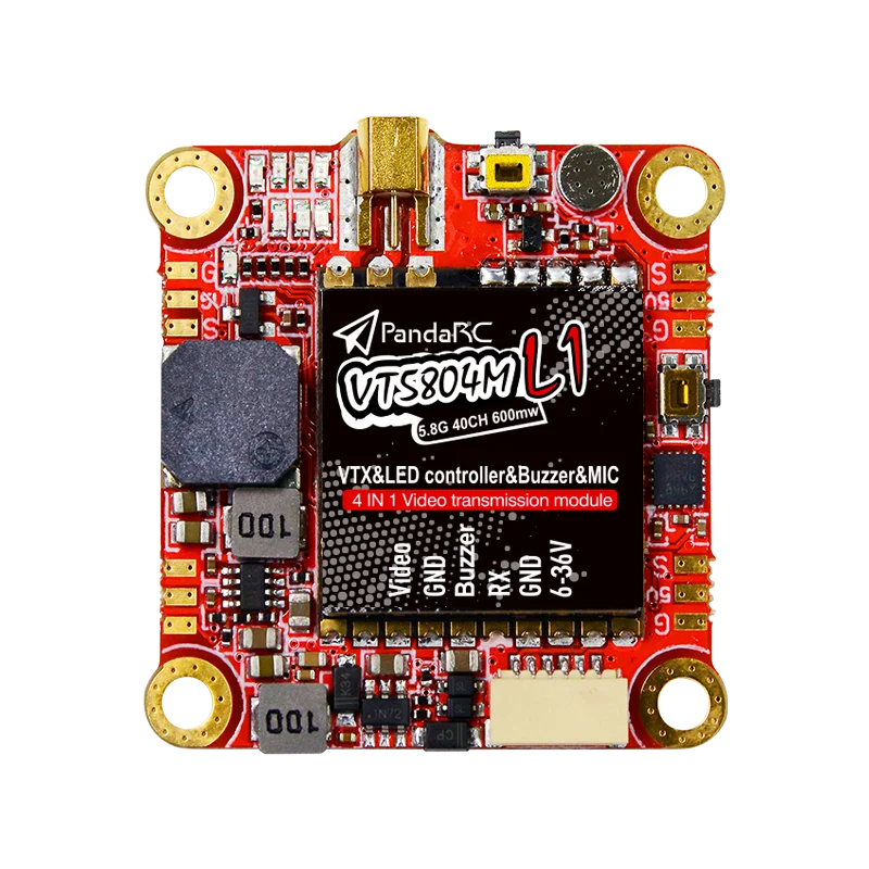 PandaRC vt5804 V3 5.8G Video Transmitter Metal with Heat Sink 25mW-1000mW 16CH support OSD adjust for DIY FPV RC Drone | Игрушки и хобби