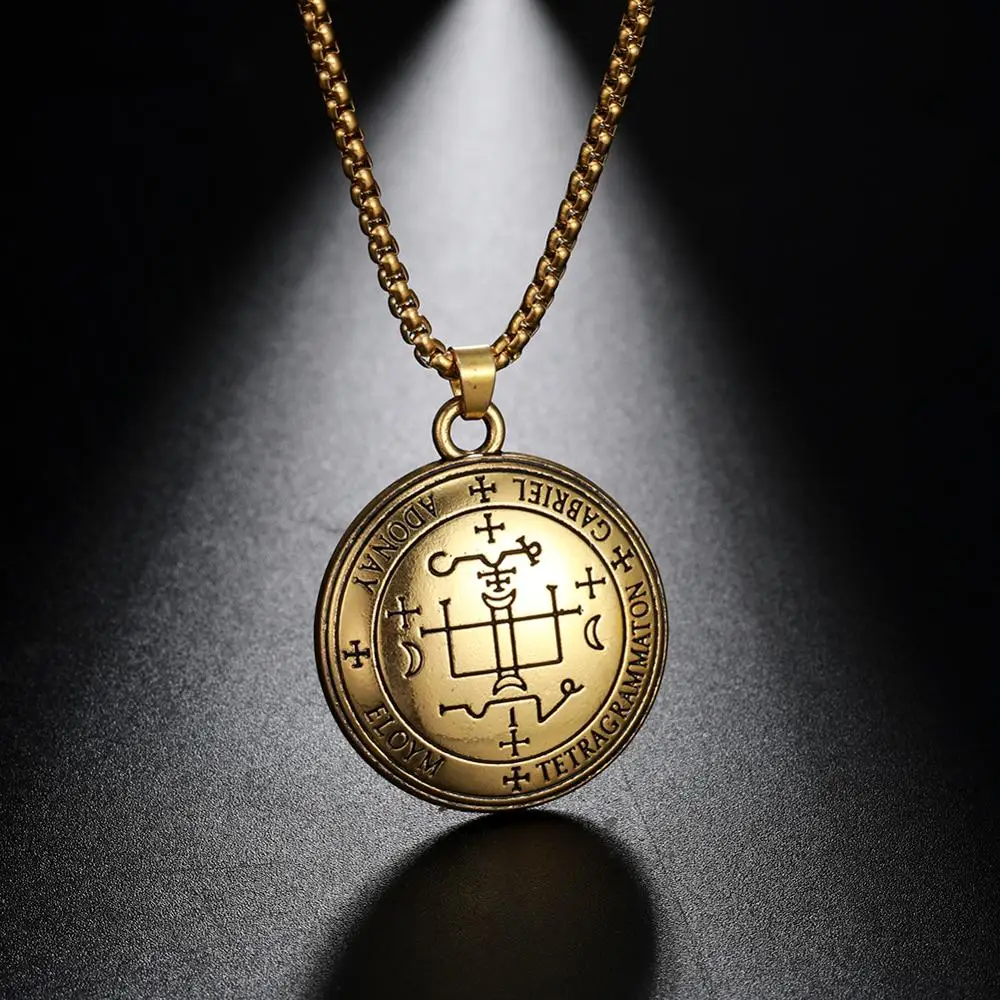 Рыболовный крючок сигил ангела Габриэль энокян талисман амулет ювелирные