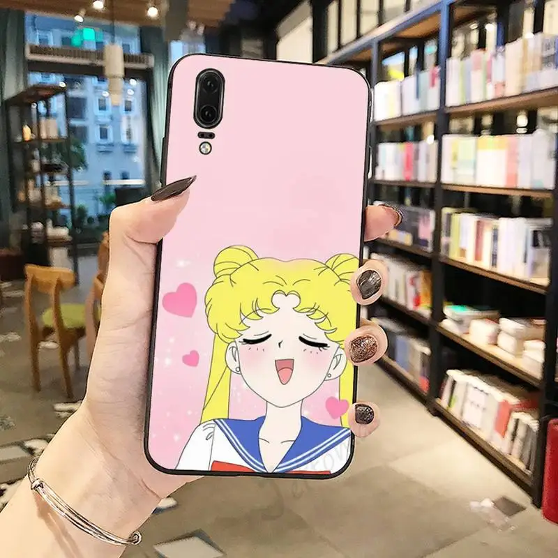 

fashion aesthetic Girl anime cute Sailor Moon Phone Case For Huawei honor Mate P 10 20 30 40 Pro 10i 9 10 20 8 x Lite