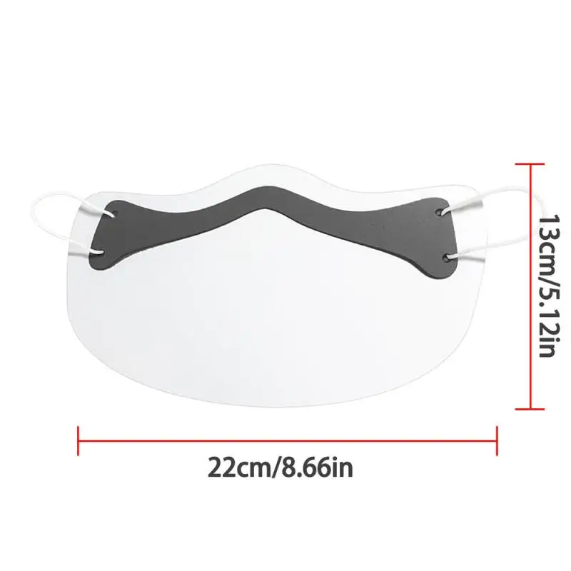 Прозрачная маска для ухода за кожей лица унисекс комбинированная пластиковая