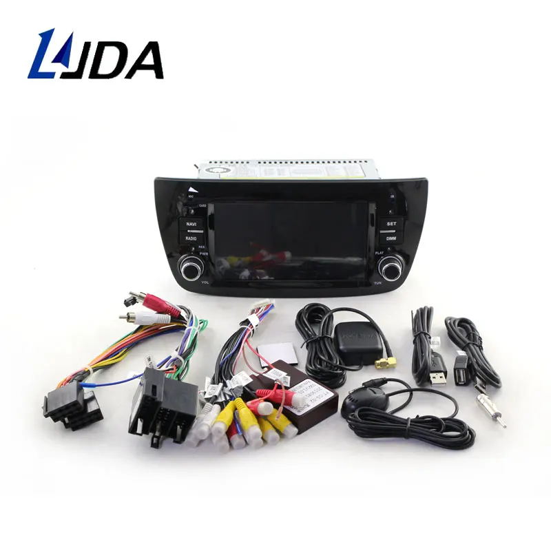 LJDA Android 9,0 автомобильный мультимедийный плеер для FIAT DOBLO 2010- 1 Din автомобильный Радио gps Навигация стерео 4G+ 64G Восьмиядерный wifi DSP