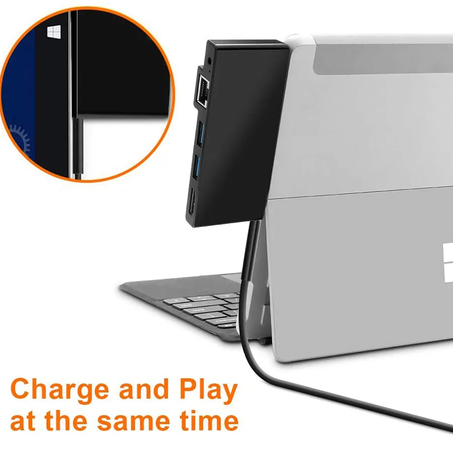 Док-станция Surface Go USB C Hub HDMI RJ45 Gigabit Ethernet док-станция типа аксессуары для microsoft surface go