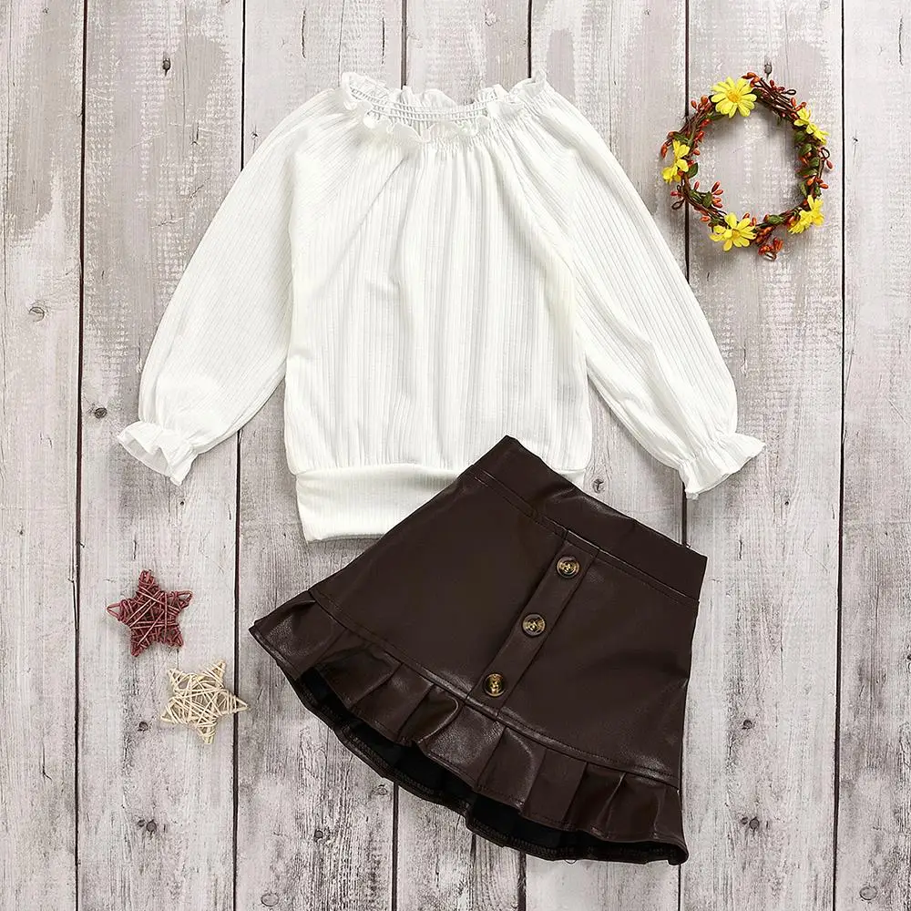 CYSINCOS/2020 г. Новый Модный летний комплект одежды для маленьких девочек топ с