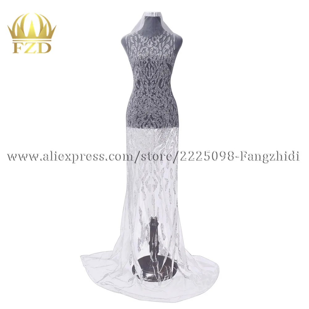 

Длинные нашивки и стразы FZD с кристаллами, для свадебных платьев, рукоделия, декоративные, DRA-293