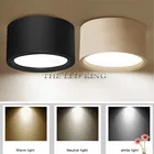 Суперъяркая потолочная лампа, светодиодный точечные потолочные светильники с поверхностным креплением, 220 В, 5 Вт, 7 Вт, 10 Вт, 3000K, 4000K, 6000K, освещение для гостиной, книжной стойки