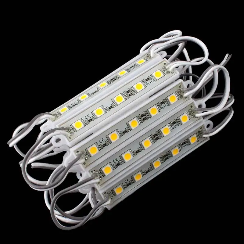 5 SMD 5050 Светодиодный модуль светильник Водонепроницаемая жесткая полоса