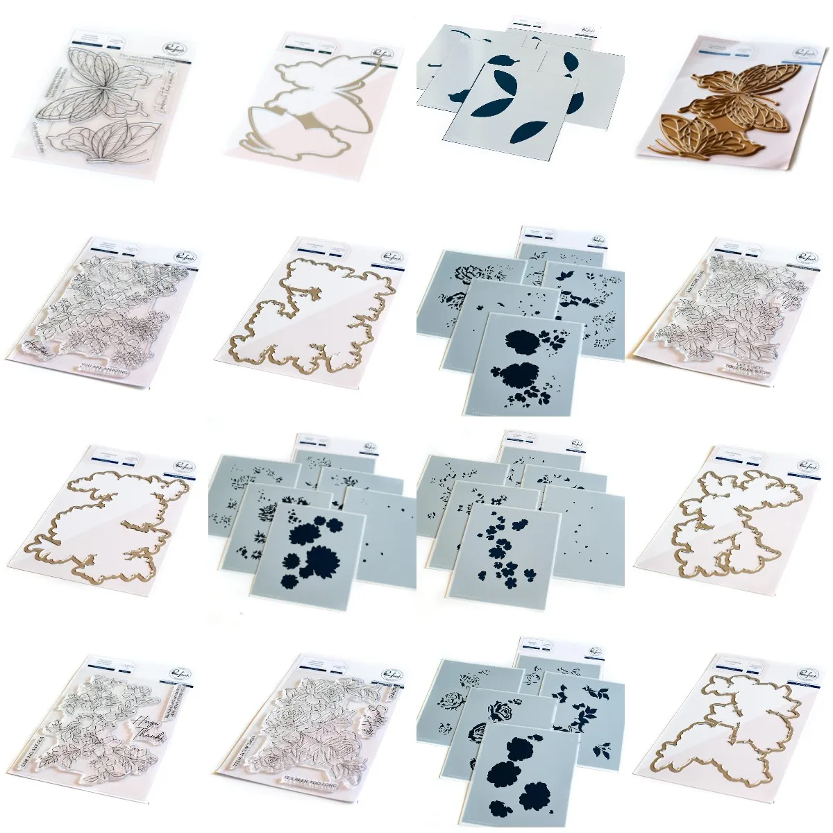 

New Studio Lush Peonies Layering Metal Cutting Dies Stamps Stencil Hot Foil Scrapbook Diary Decoration Embossing Template Diy