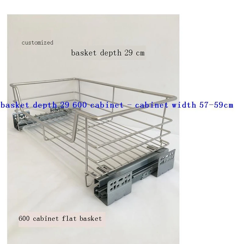 

Pantry Cucina Dish Drainer Cupboard Storage Organizer Despensa Gabinete Stainless Steel Cocina Rack Kitchen Cabinet Basket