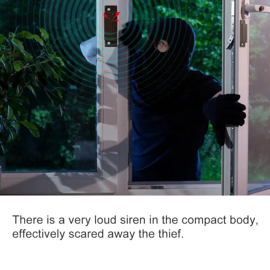 Магнитная контактная сигнализация на дверь и окно охранная система безопасности