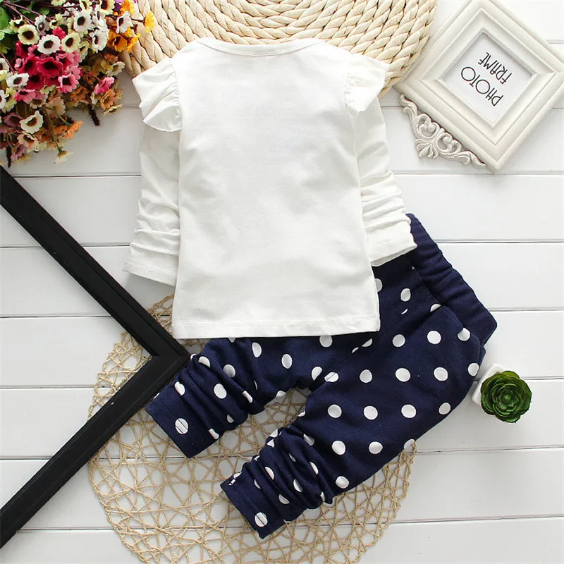 baby dress set for girl Winter Girls Clothing Clothes Bow Tops T Shirt+pants 2 pcs Kids Clothes Baby Girl Infant Clothing Kids Jogging Suits Baby Clothing Set for boy