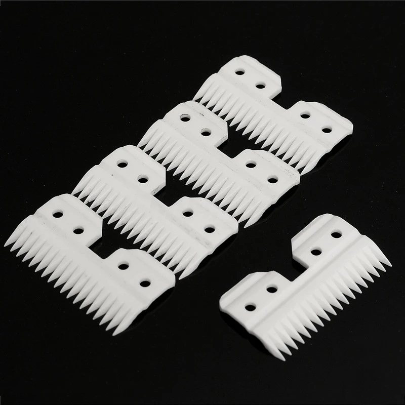 10Pcs/Lot Replaceable Ceramic 18 Teeth Pet Ceramic Clipper Cutting Blade for Oster A5 Series