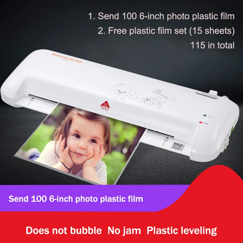 

A4 Professional Laminato Hot and Cold Laminating Machinr Use for Home Office or School Suitable for Use with Photos Card Film