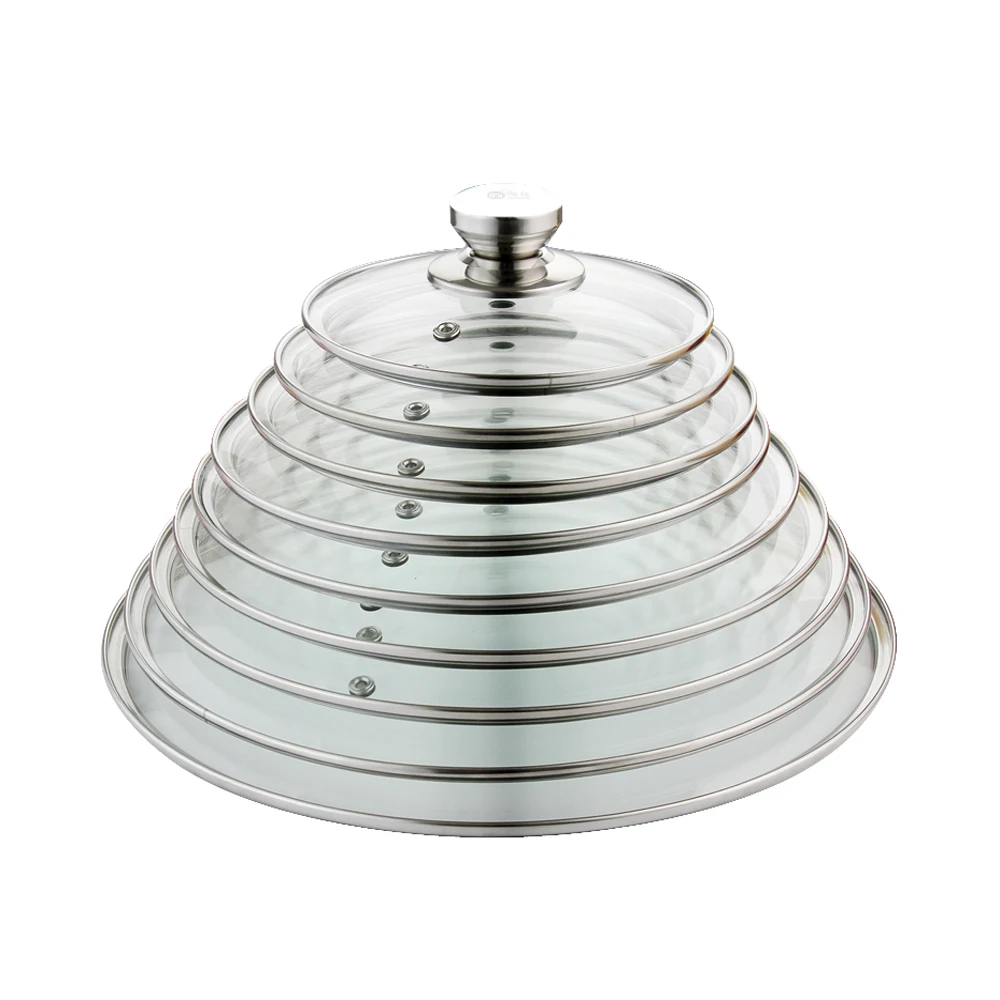 Крышка из закаленного стекла крышка для кастрюли круглая поварской