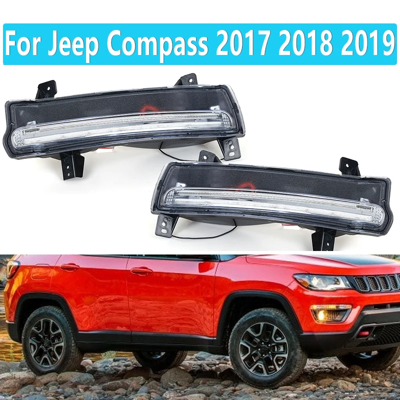 

Светодиодный ные противотуманные фасветильник для Jeep Compass 2017 2018 2019