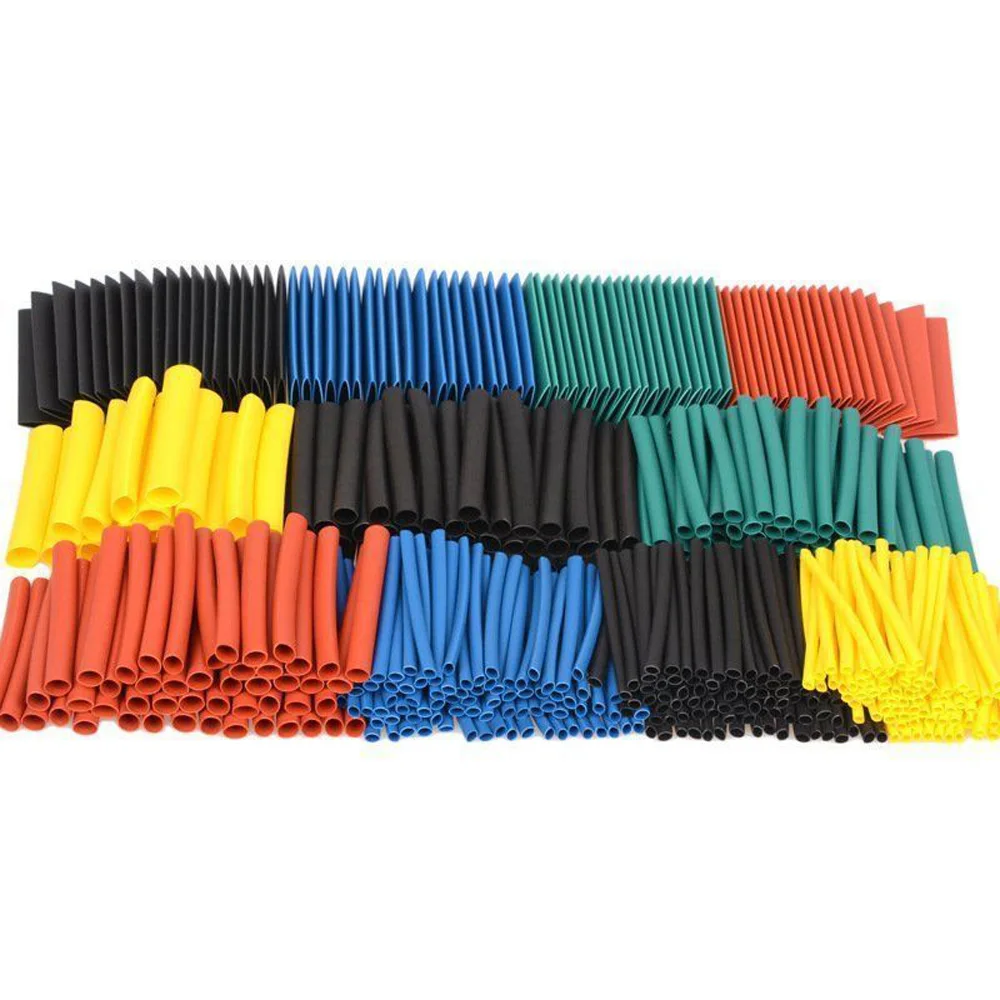 

530X2:1 Polyolefin Heat Shrink Tubing Tube Sleeve Wrap Wire Assortment Useful Uk