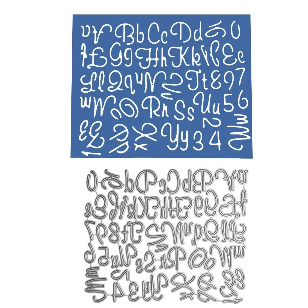 DIY штамповочный шаблон из углеродистой стали рождественские буквы цифры