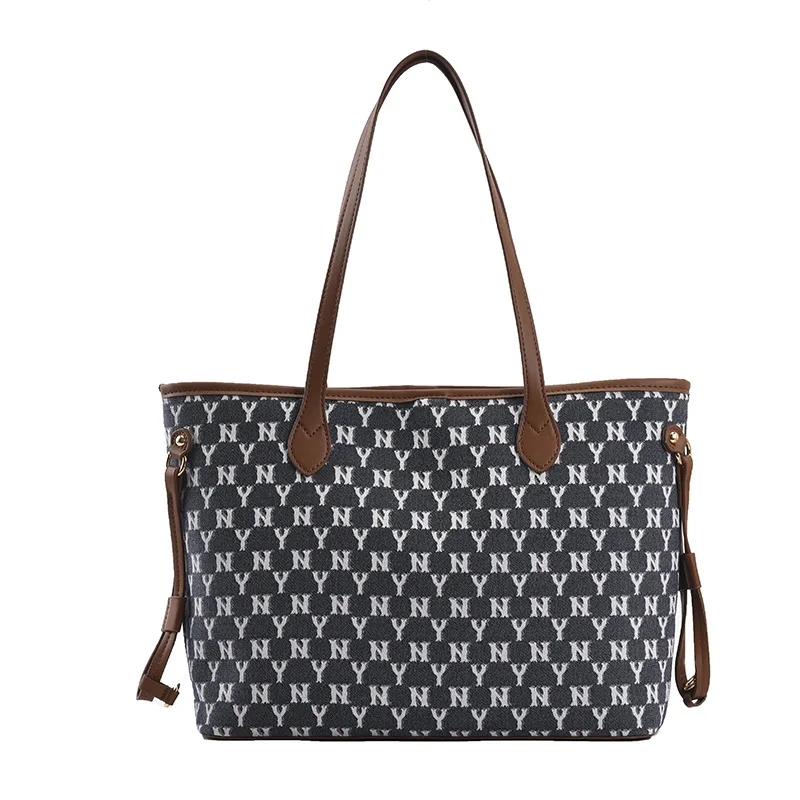 

2 Pcs/set Composite Bag Luxury Designer High Capacity Tote Handbag for Women 2021 Brand Designer Letter Shoulder Shopping Bag