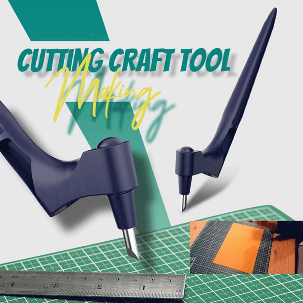 

Craft Cutting Tools 360 Rotating Blade Paper-Cutter With 3pc Replace Blade Craft Cutting Knife DIY Art Wear-Resisting Art Cuttin