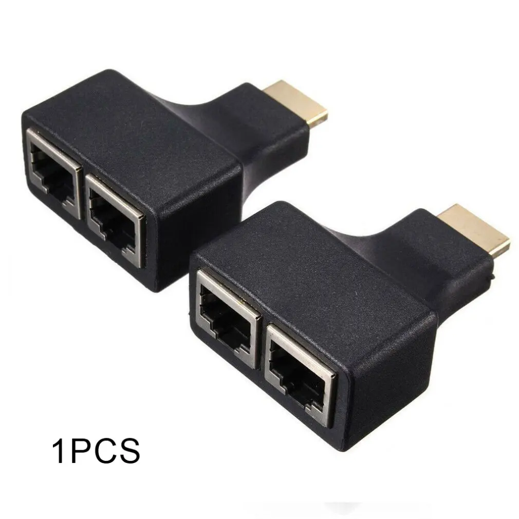 Hdmi удлинитель двойной RJ45 по Cat 5e/6 Netwerk Ethernet 4K адаптер Hd 1080P |