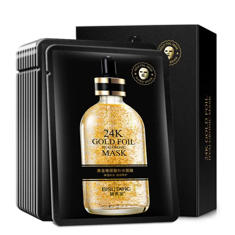 BISUTANG 10 шт. 24 к Золотая Гиалуроновая кислота увлажняющая маска для лица пополнения