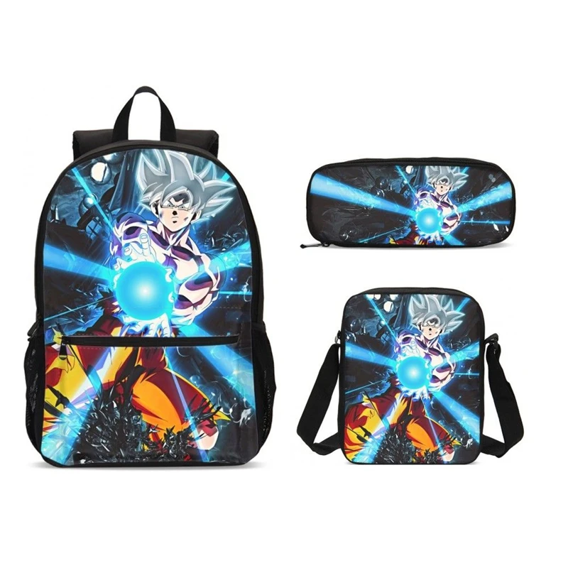 Школьный рюкзак с драконом и шариком, ультра-Instinct Goku Z Vegeta, супер Saiyain, повседневные школьные сумки, набор для мальчиков и девочек, подростков, Mochila Bolsa
