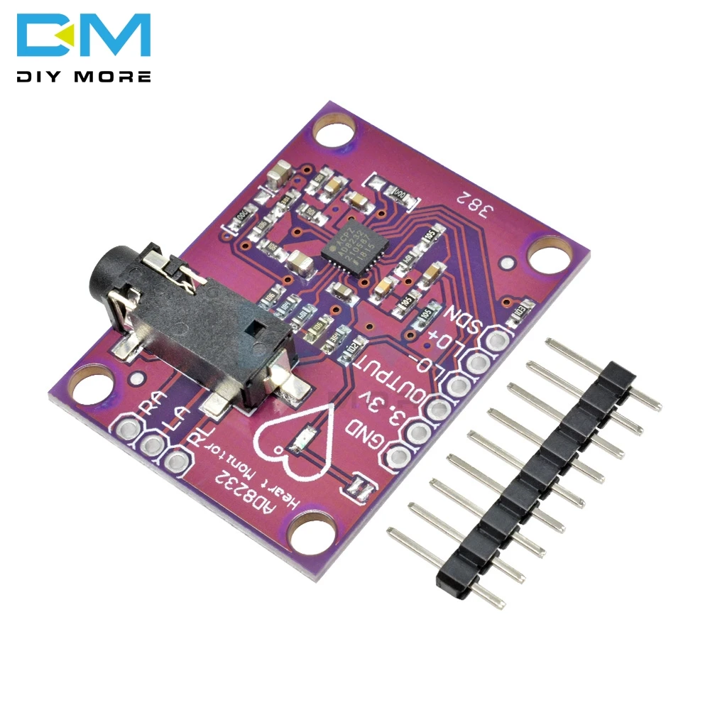 AD8232 physiological measurement Heart Pulse ECG Monitor Sensor Module Single Lead Rate Developemt Kit | Электронные компоненты
