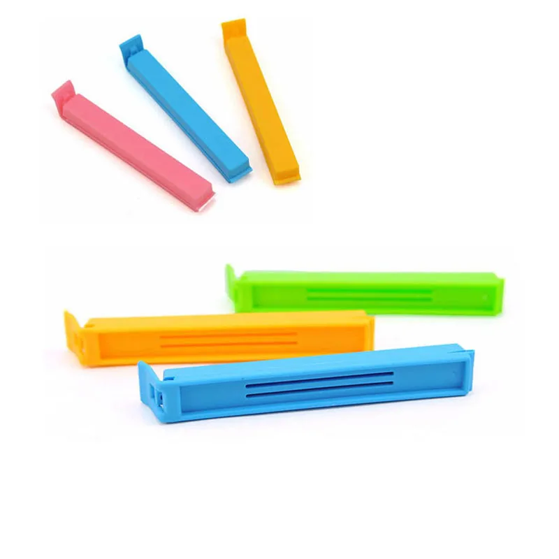 

5Pcs Random Colors Portable New Kitchen Storage Food Snack Seal Sealing Bag Clips Sealer Clamp Plastic Tool