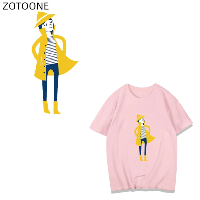 ZOTOONE термотрансферные нашивки для девочек одежды футболка аппликация на одежду