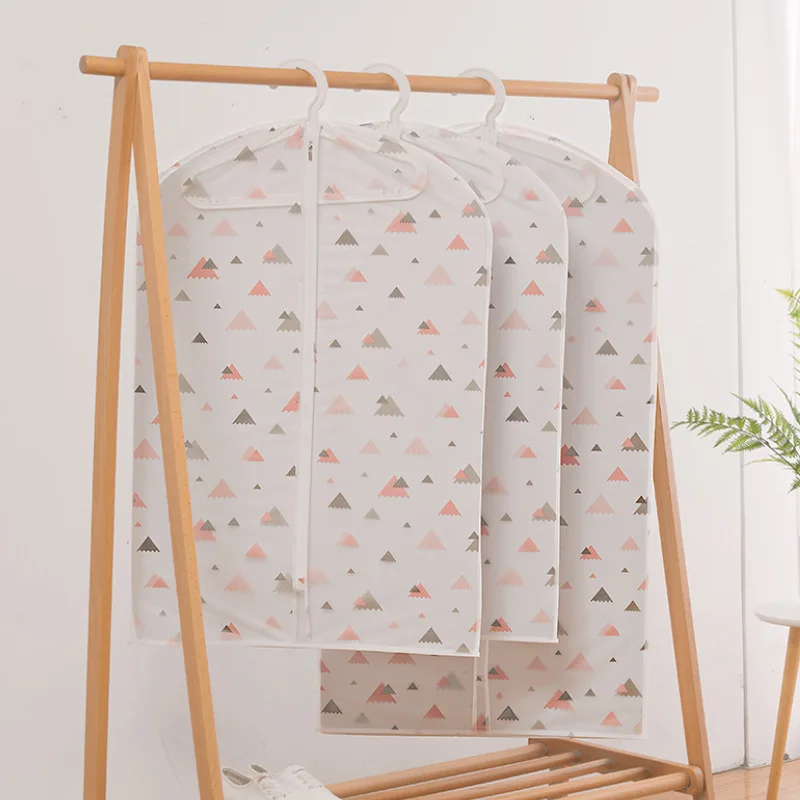 PEVA водонепроницаемые чехлы для одежды платье пальто костюм чехол защиты от пыли