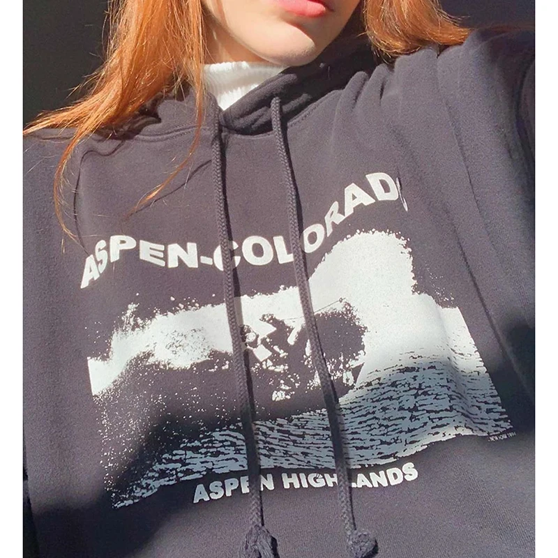 

2020 New Vintage Letter Embroidery Loose Sweatshirt Women Cotton Long Sleeve O Neck Oversized Hoodie Autumn Casual Chic Hoodies