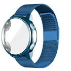 Металлический ремешок для Samsung Galaxy Watch Active 2 40 мм 44 мм, защитный чехол для экрана часов 3, 41 мм, 45 мм, браслет, аксессуары