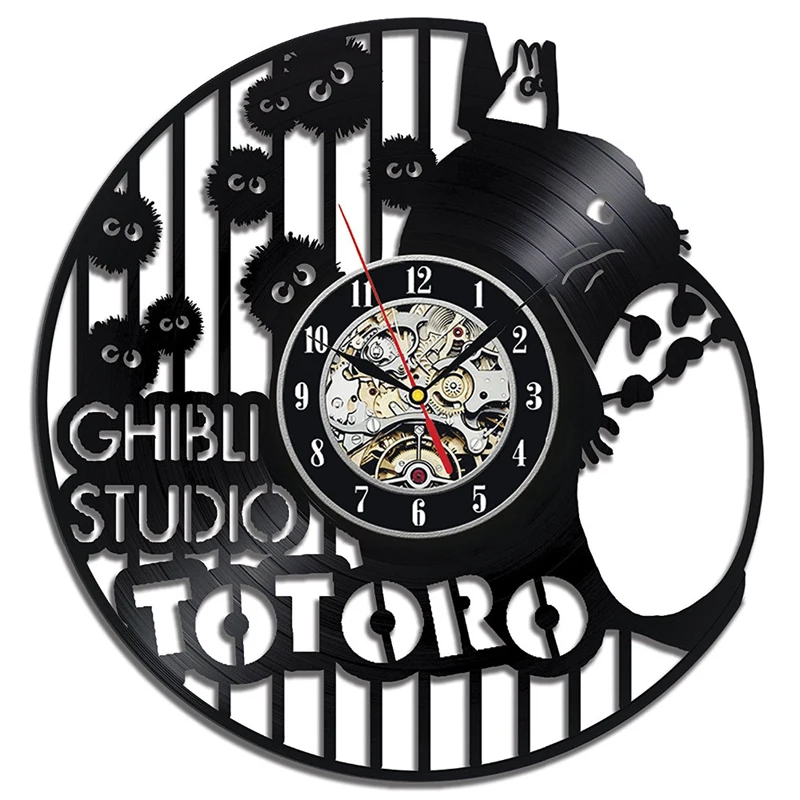 Студийные настенные часы Ghibli My Neighbor Totoro виниловые современный дизайн милые