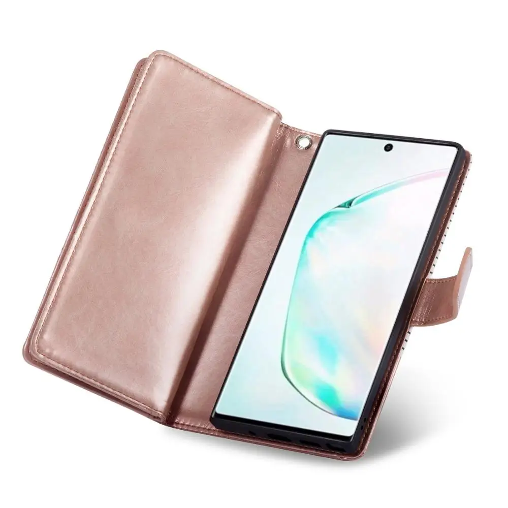 9 держатель для карт кошелек чехол для samsung Galaxy Note 10 Plus Note 9 S10 S9 S8 Plus S10E Флип кожаный съемный магнитный чехол для телефона