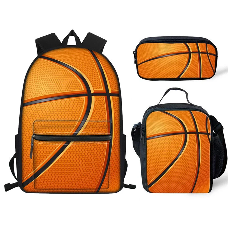 

Basketball Printing Ball Lover School Bags 3D Football Multifunction School Backpacks for Teen Boys Laptop Bagpacks