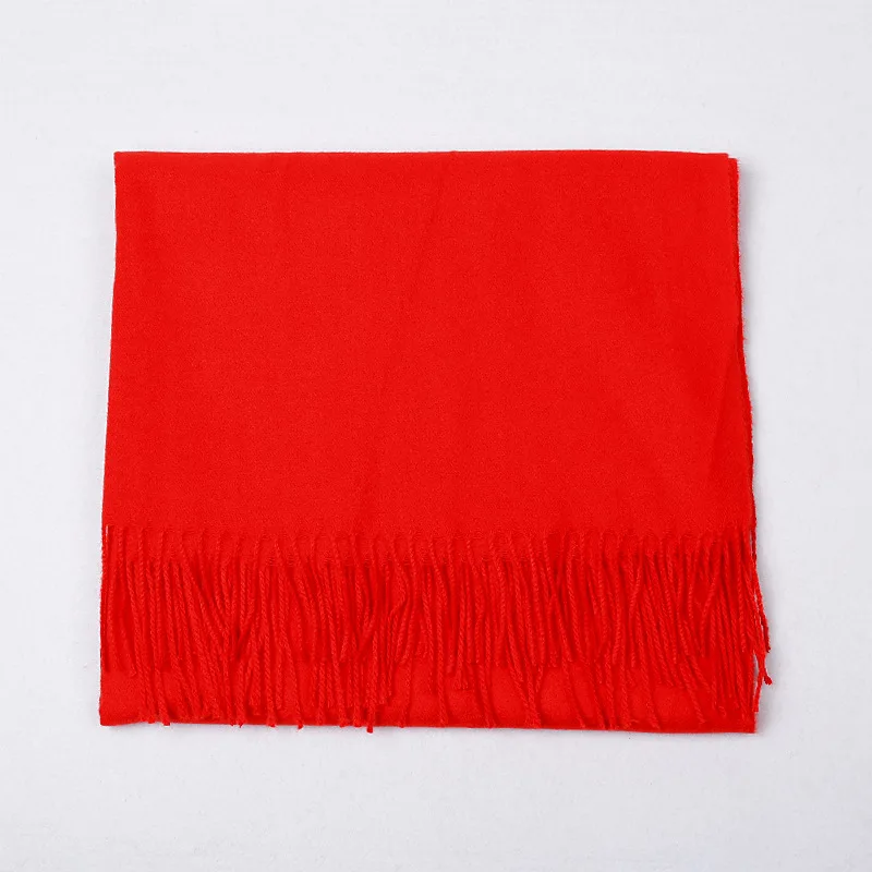 

Новый осенне-зимний однотонный кашемировый шарф, модная теплая шаль с кисточками, мягкая удобная шаль для шарфа C44
