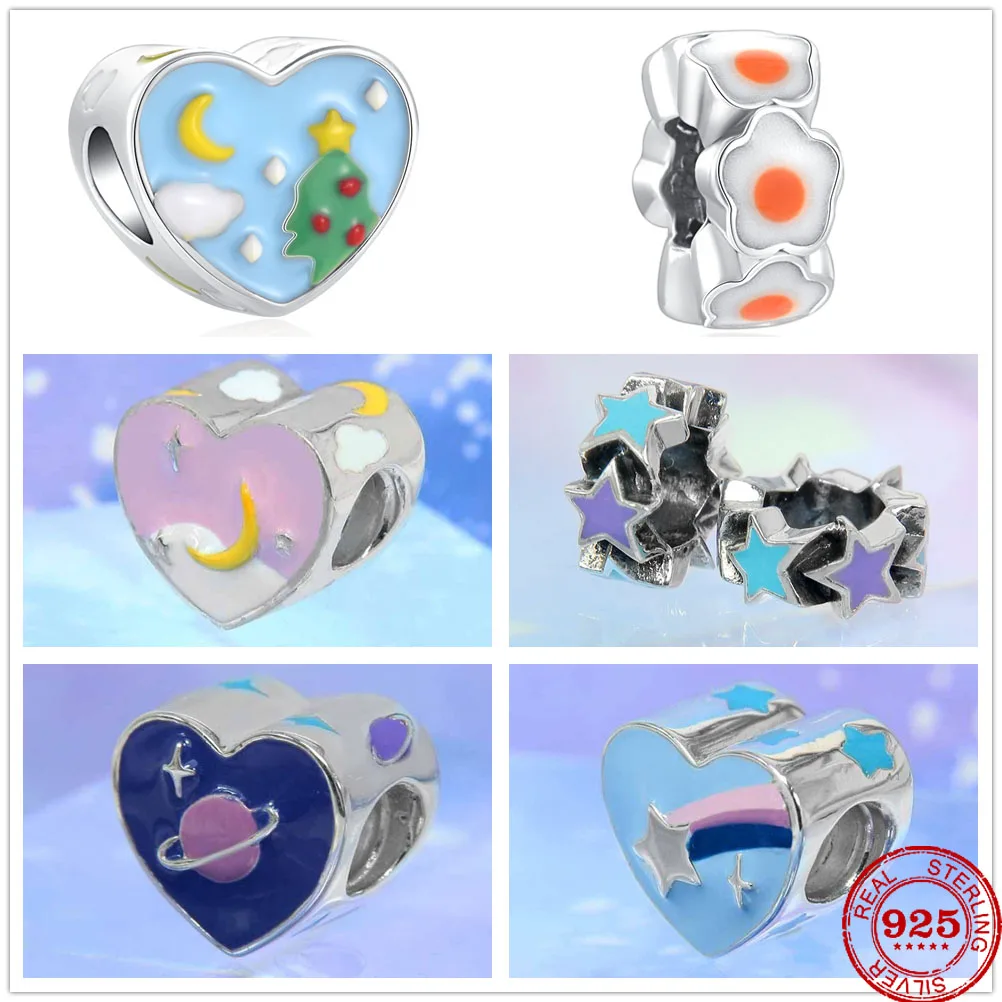 Женский браслет из серебра 100% пробы с изображением медведя кролика черепахи |