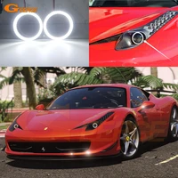 for ferrari 458 2010 2011 2012 2013 2014 2015 ultra bright smd led angel eyes halo rings kit day light car styling accessories