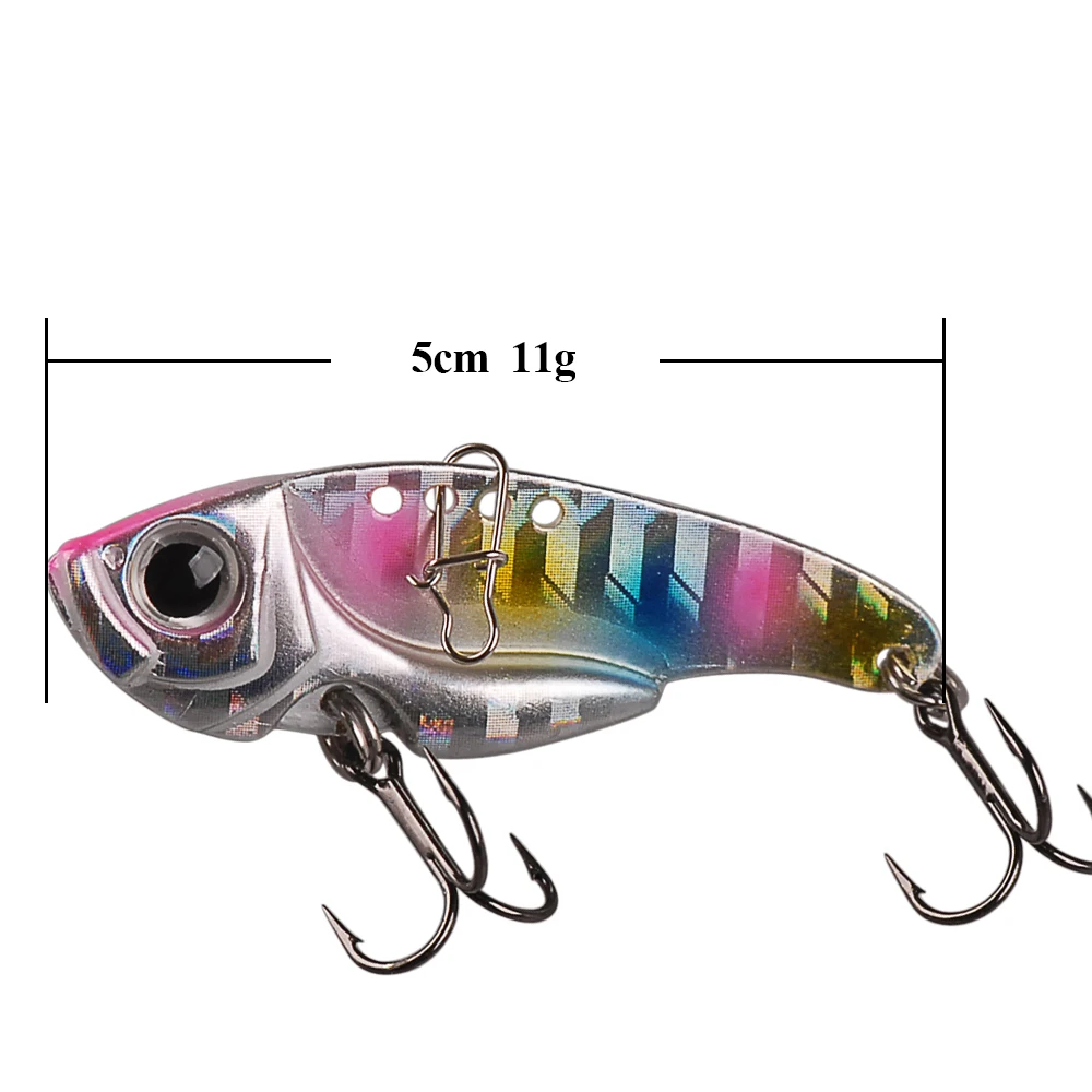 Smart VIB 5 см 11 г 3D глаза тонущие металлические жесткие приманки Франция VMC крюк Leurre Dur