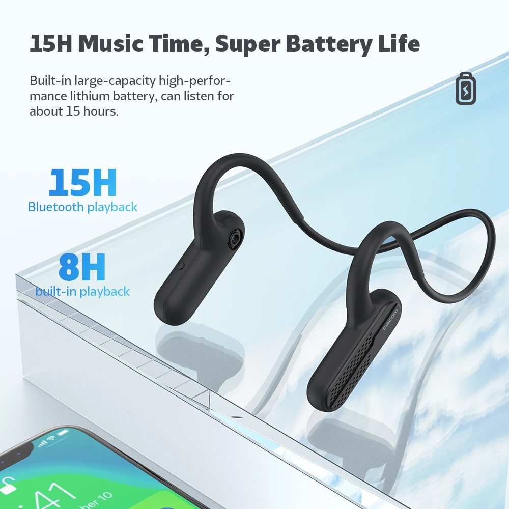 Bluetooth IPX7 водонепроницаемые 8G Airwings mp3 плеер наушники гарнитура беспроводные