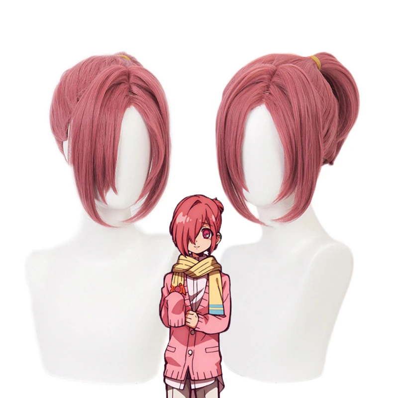 

Туалет-Hanako-кун Дворники для Mitsuba и парик для косплея оранжевый парик из синтетических волос, "конский хвост", костюм для Хэллоуина вечерние волос + бесплатная парик cap