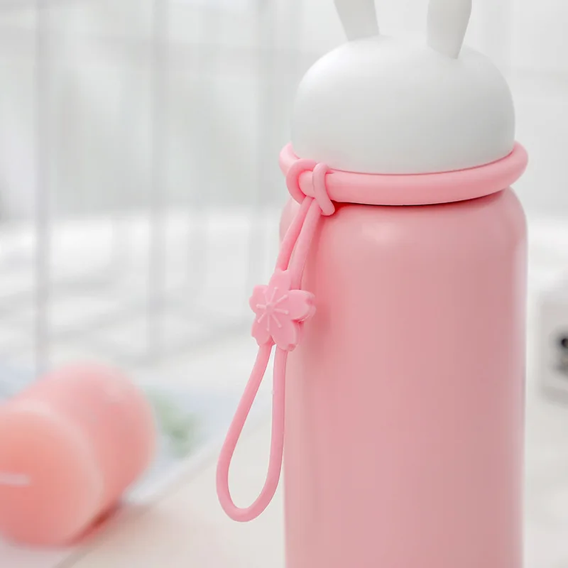 Новый милый кролик термос чашка из нержавеющей стали мультяшный медведь