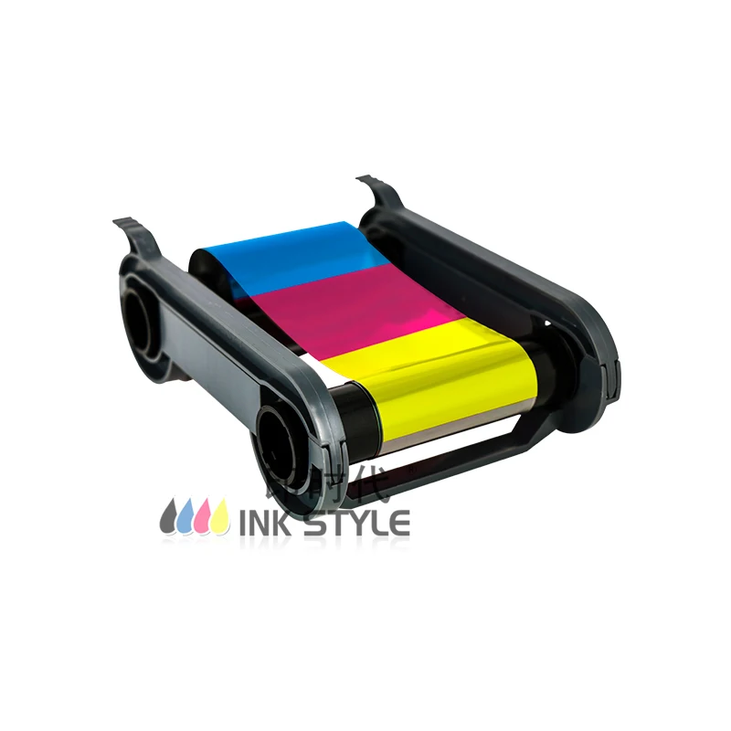 Original Evolis R5H004S140 YMCKO Half Panel Color Ribbon 400 Prints For Zenius Primacy Elypso PVC Card Printer