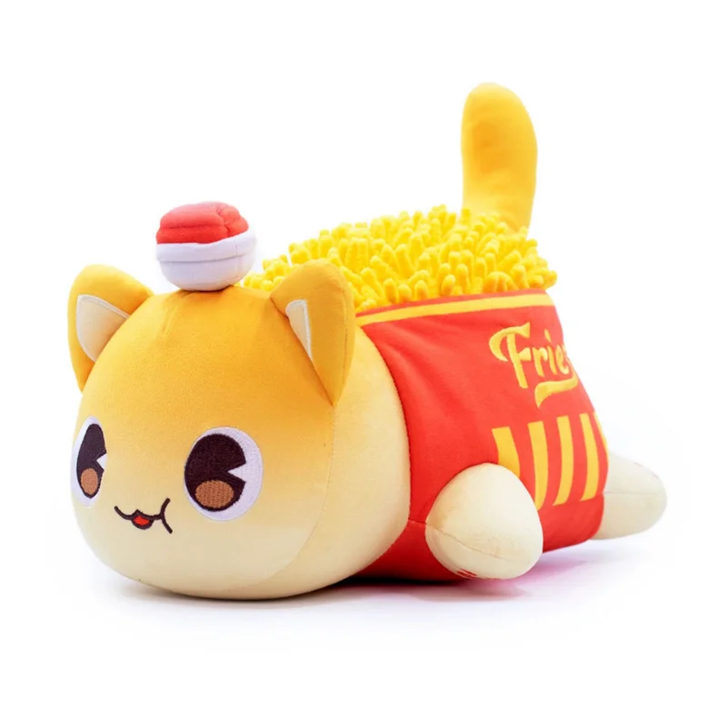 Meow Meows-mu&ntilde;eco de peluche para ni&ntilde;os, mu&ntilde;eco de felpa con forma de Coca-Cola, patatas fritas, hamburguesas, pan, lisas, Gato Aphmau, almohada para dormir, regalos para ni&ntilde;os, decoraci&oacute;n del sof&aacute;-1